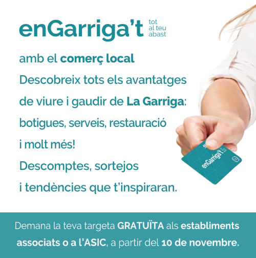 enGarriga't amb el comerç local!